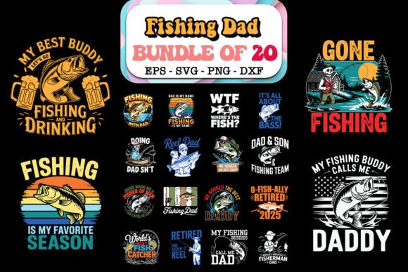 Fishing Dad SVG Bundle