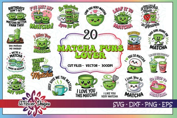 Matcha Puns Lover SVG Bundle: A Graphic Designer’s Take on Crafts and Branding