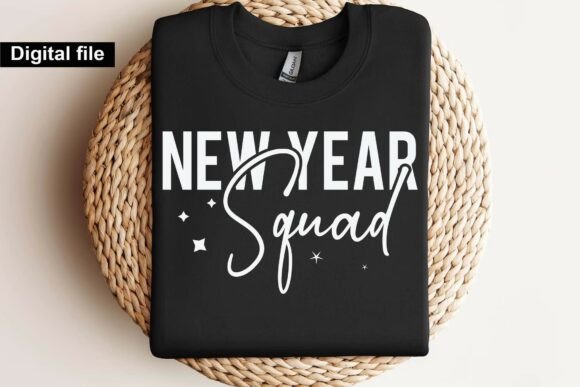 New Year Squad Svg Graphics for Crafts