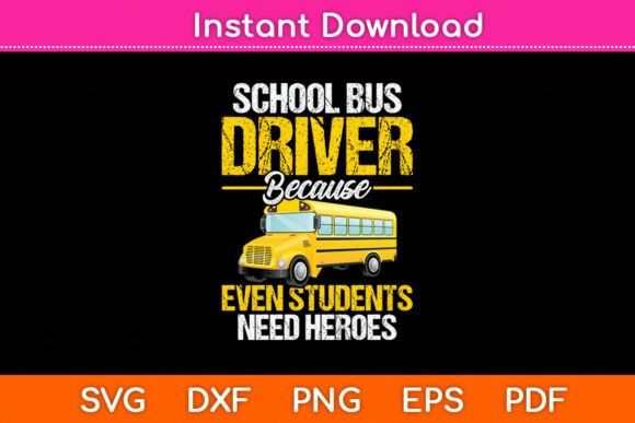 School Bus Driver Appreciation Graphics for Crafts
