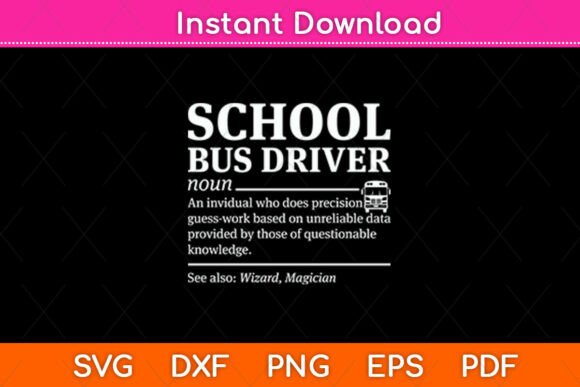 School Bus Driver Definition School Bus Graphics