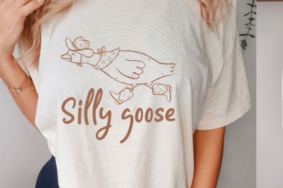 Silly Goose Svg for Crafts and Graphics