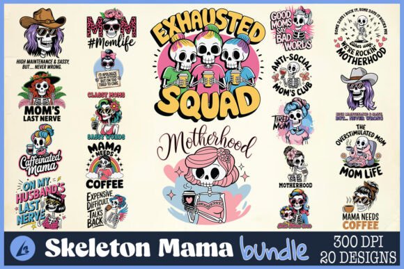 Skeleton Mama SVG Bundle